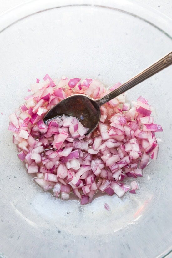 marinate the onion