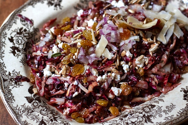 red cabbage salad as a Thanksgiving side dish