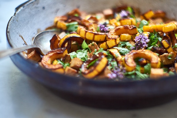 miso sesame winter squash side